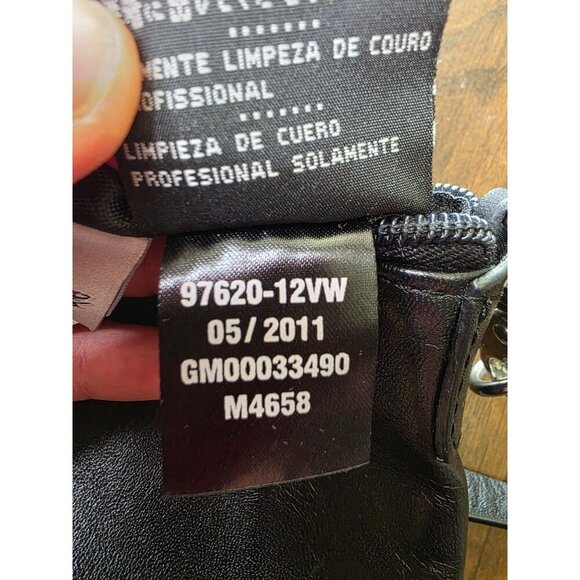 Harley-Davidson Leather Shoulder Bag Clutch Purse Rhinestone Embellished Logo - Picture 11 of 16